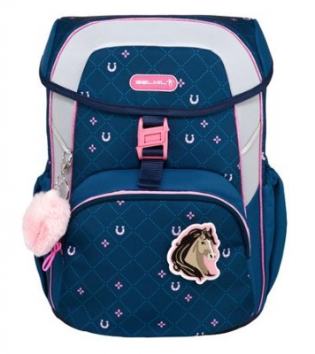 Iskolatáska, csatos, BELMIL "Maxi Meet your Horses", lópatkó