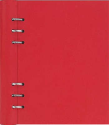 Tervező, naptár és füzet betéttel, A5, FILOFAX "Clipbook Classic", piros