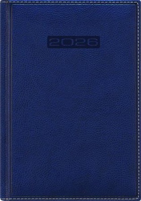 Naptár, tervező, A5, napi, DAYLINER, "Sherwood", kék