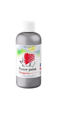 Tempera, 500 ml, ICO "Süni", ezüst