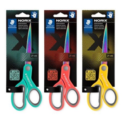 Olló, általános, 21 cm, STAEDTLER "Norix® 965", vegyes színek