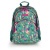 Hátizsák, iskolatáska, cipzáras, GABOL "Vida", zöld, trópusi mintás