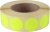 Etikett, 20 mm kör, 1000 etikett/tekercs, citromsárga
